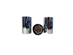 AutoMann Lug Nut Cover 10pk Chrome Plastic Product Image